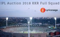 IPL Auction 2018 KKR [Kolkata Knight Riders] Full Squad Details