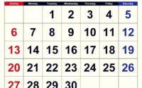 June 2021 Calendar Important Days
