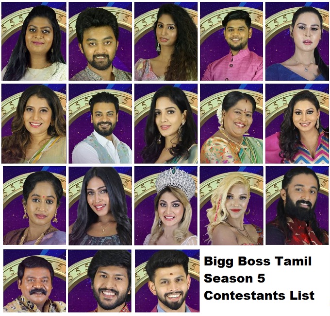Bigg Boss Tamil Season 5 Contestants List