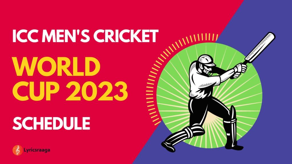 ODI Cricket World Cup 2023 Schedule