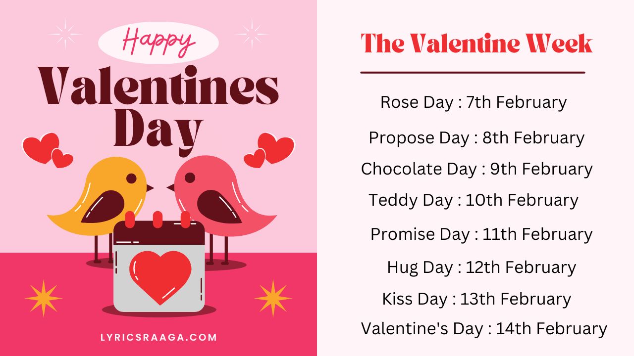 The Valentine Week List
