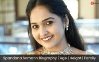 Spandana Somanna Biography | Age | Height | Family| BBK12